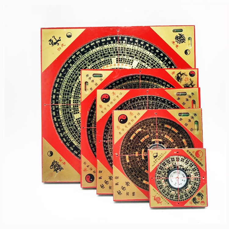 Factory direct wholesale genuine professional feng shui compass Hong Kong Tongsheng compass pure copper panel high Bakelite