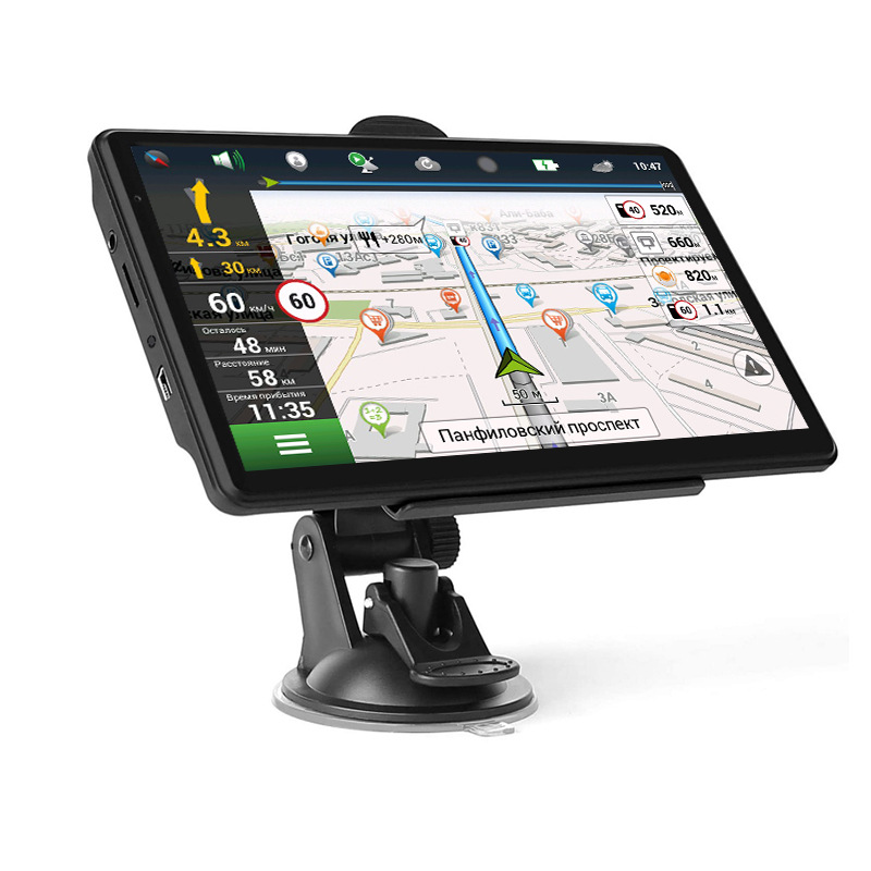 Cross-Border 7inch Car Gps Navigator Portable High-Definition Car Truck Russian Map Dedicated to Russia