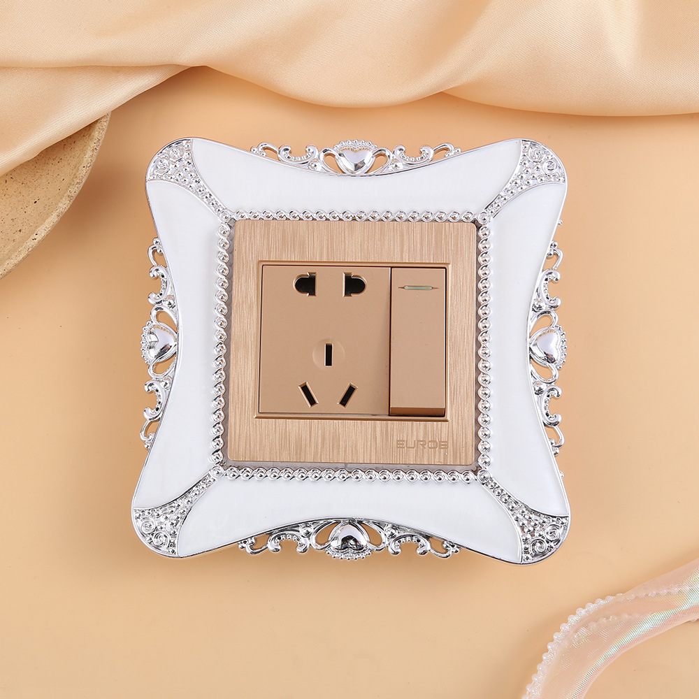 Креативные наклейки на выключатель из смолы цвета конфет, наборы для декора стен, оптовая продажа наклеек на розетки, модные наклейки 86