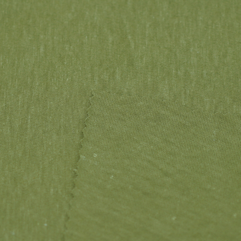 Hemp cotton fabric wholesale 160g hemp cotton knitted textile fabric T-shirt shirt dress fabric