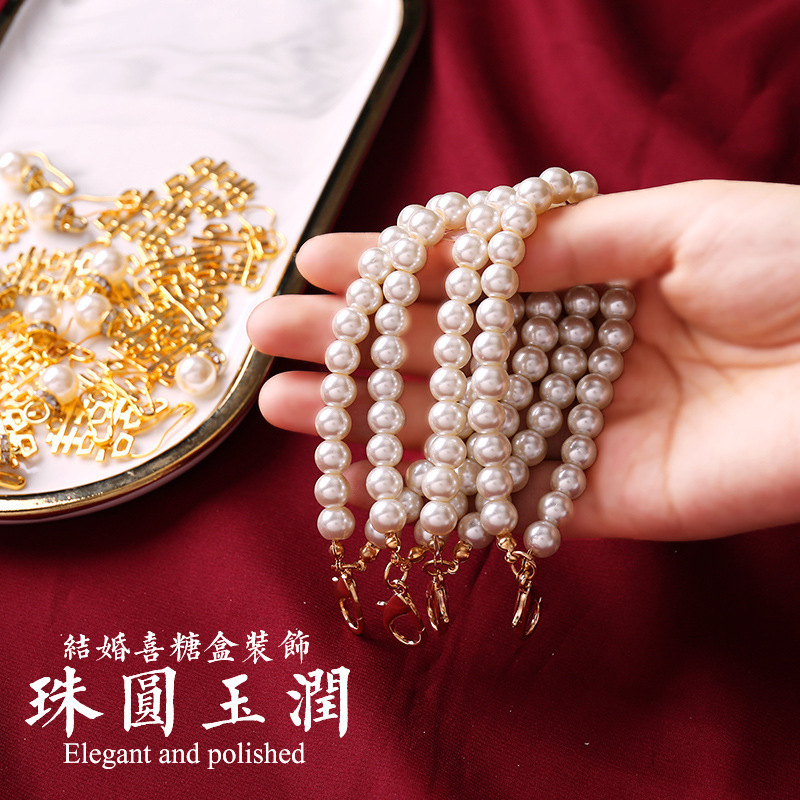 Happy character pendant small metal accessories hanging gift box pendant Mini jewelry decoration Chinese gold round happy character trumpet