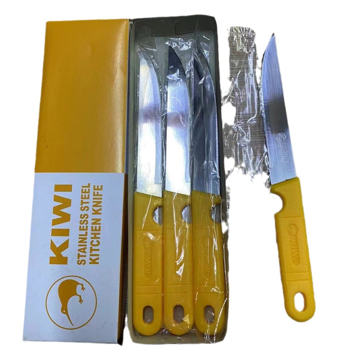 511kiwi yellow fruit knife multimeter exported to Southeast Asia stainless steel fruit knife