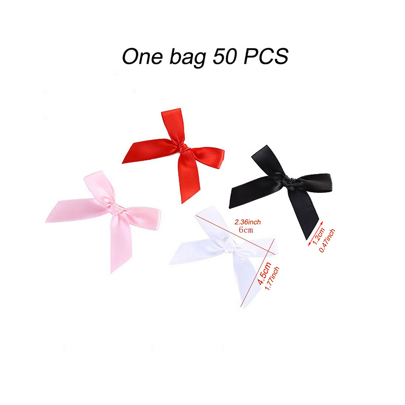 Ribbon Small Bow Underwear Socks Accessories Double-Sided Polyester Belt Hand-Made Small Bow Spot Wholesale