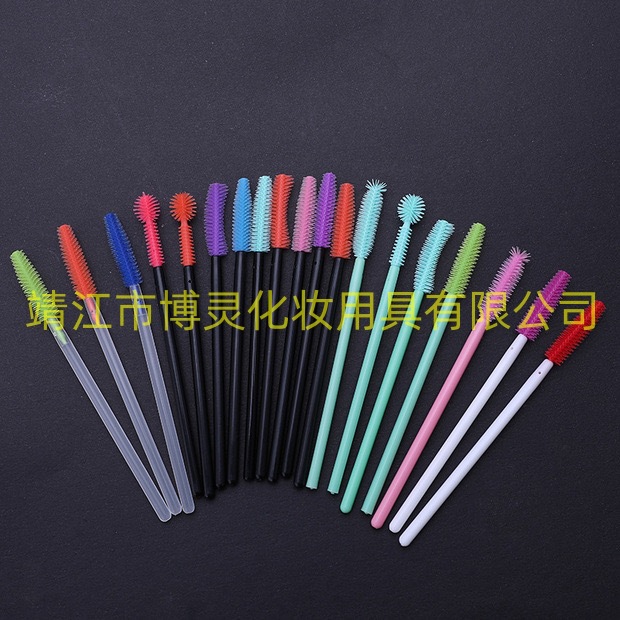 Одноразовая кисть для наращивания ресниц, силиконовая головка, инструменты для макияжа различных форм