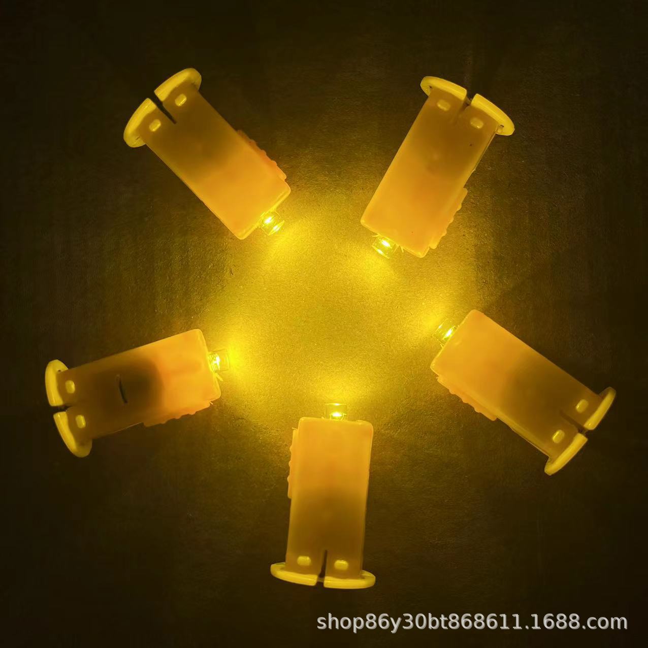 Paper lantern wick DIY handmade luminous colorful yellow light electronic material package LED electronic lamp kindergarten
