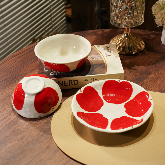 Большая десертная чаша из простой серии, рисовая чаша, маленькая суповая чаша