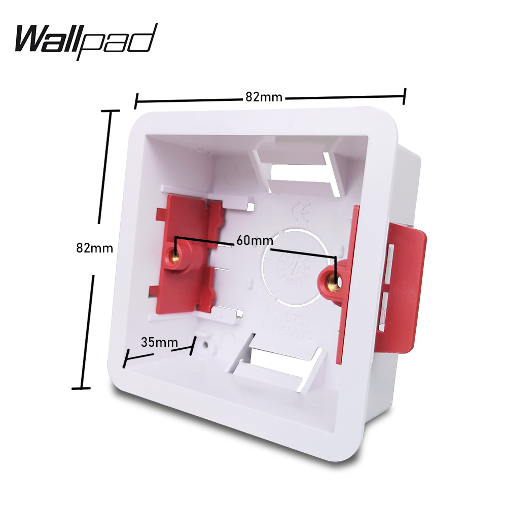 86 Gypsum Board Junction Box Switch Socket Bottom Box Concealed Box Trunk Box British Standard 35mm 47mm M3.5