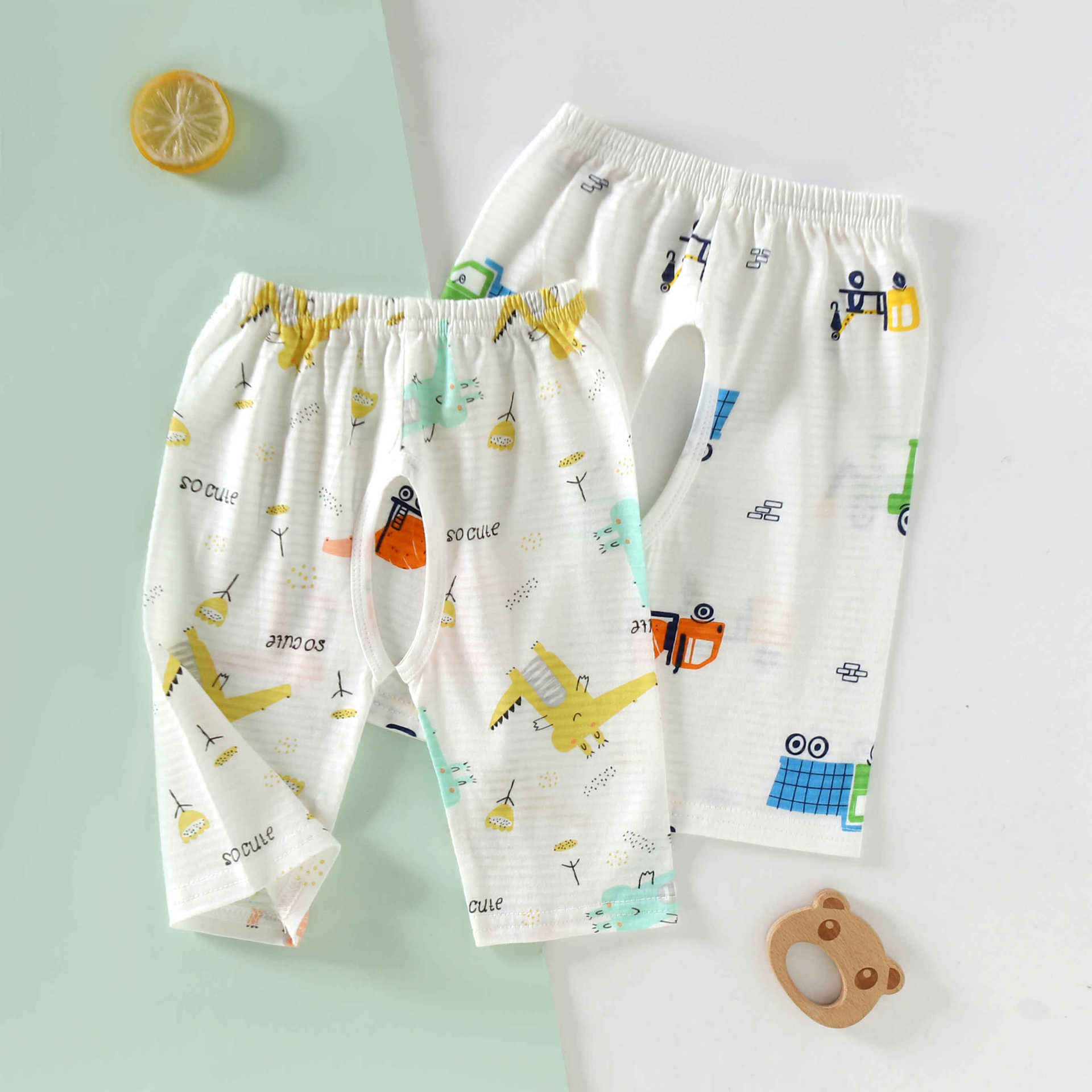 Children's Anti-mosquito Pants Capri Pants Light and Thin Open Cotton Loose Boys and Girls Home Soft Pajama Pants for Going Out Mosquito Pants