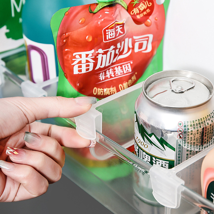 Refrigerator Divider Clip Japanese-Style Storage and Organization Divider Board Snap-On Refrigerator Divider Board Food and Beverage Classification Partition Board