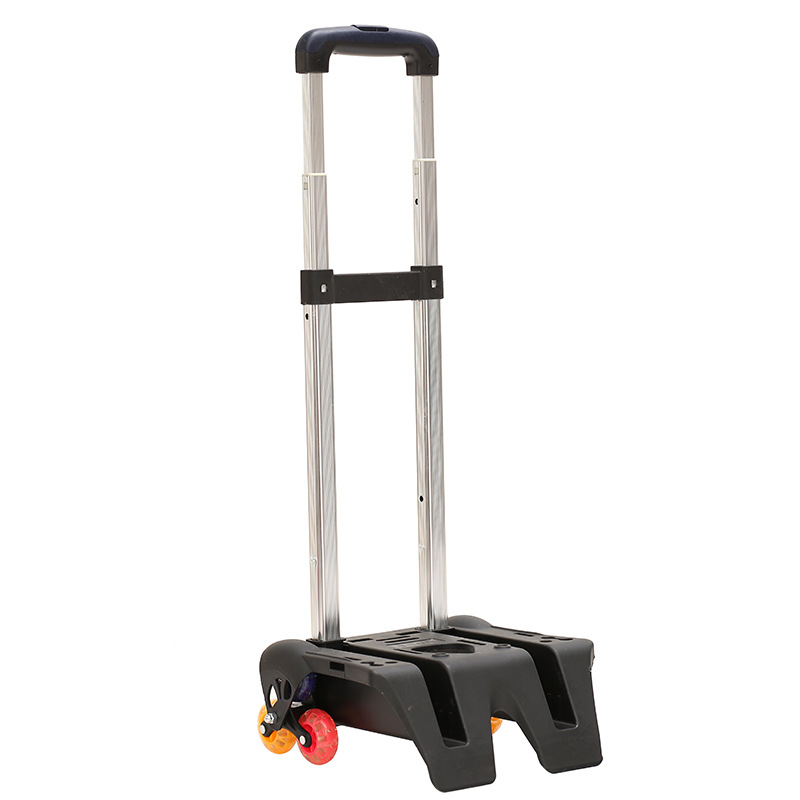 Elementary School students aluminum alloy detachable trolley single schoolbag trolley accessories three-wheel stair climbing trolley