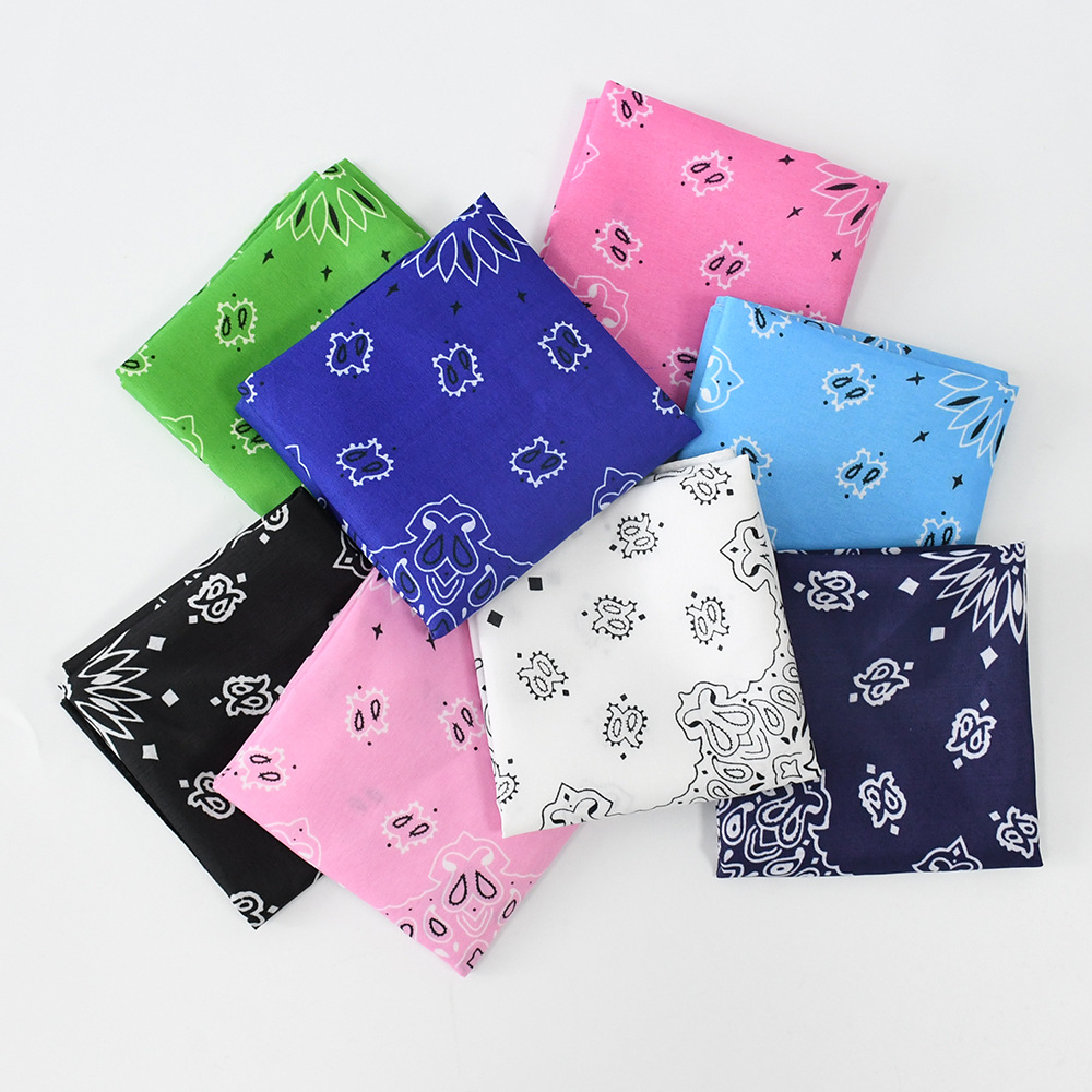 American West Coast Magic Hip Hop Riding Turban Hip Hip Hip Hop bandana Double Cashew Double Worm Square Scarf Wholesale