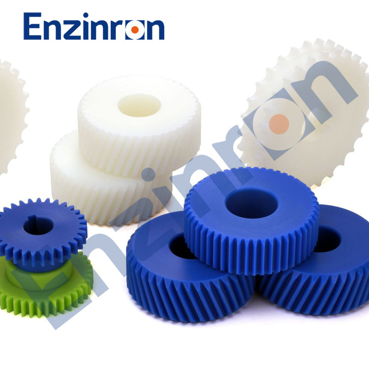 Pom Screw Processing Parts, Pom Gears, Nylon Injection Molding Machine Parts, Enxinlong Products Can Be Designed and Produced According to Drawings