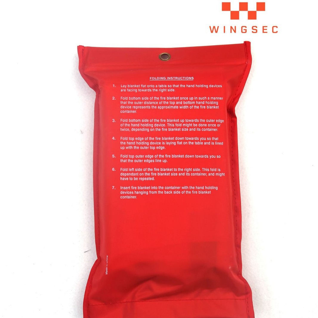 Source Manufacturer 0.43 Household Kitchen Flame Retardant and Fireproof National Fire Certification Pvc Box Fire Blanket Fire Blanket