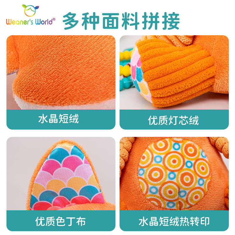 New baby stroller pendant toy baby can bite tooth gum rattle to appease early education puzzle doll factory outlet