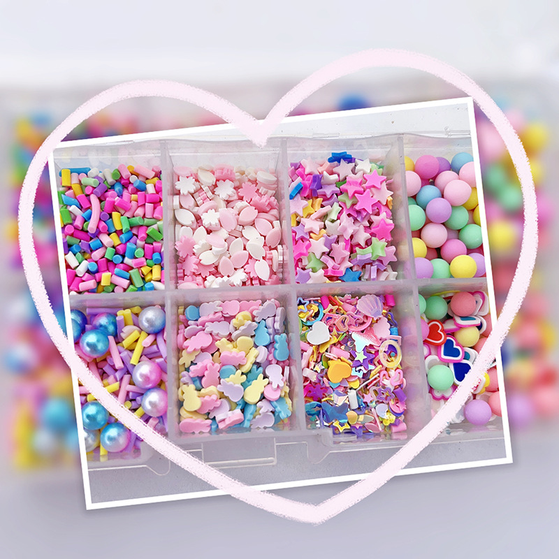 Sugar Granules 3G Soft Pottery Star Resin Handmade Material Bag Cream Glue DIY Goo Card Fire Paint Seal Small Accessories Packaging