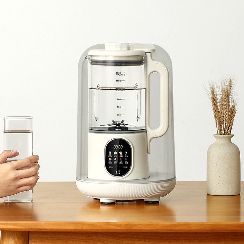 Intelligent Soft Tone Heating Wall-Breaking Elderly Home Soymilk Machine Sound Insulation Cover Touch Screen Grinding Slag-Free Multifunctional Cuisine