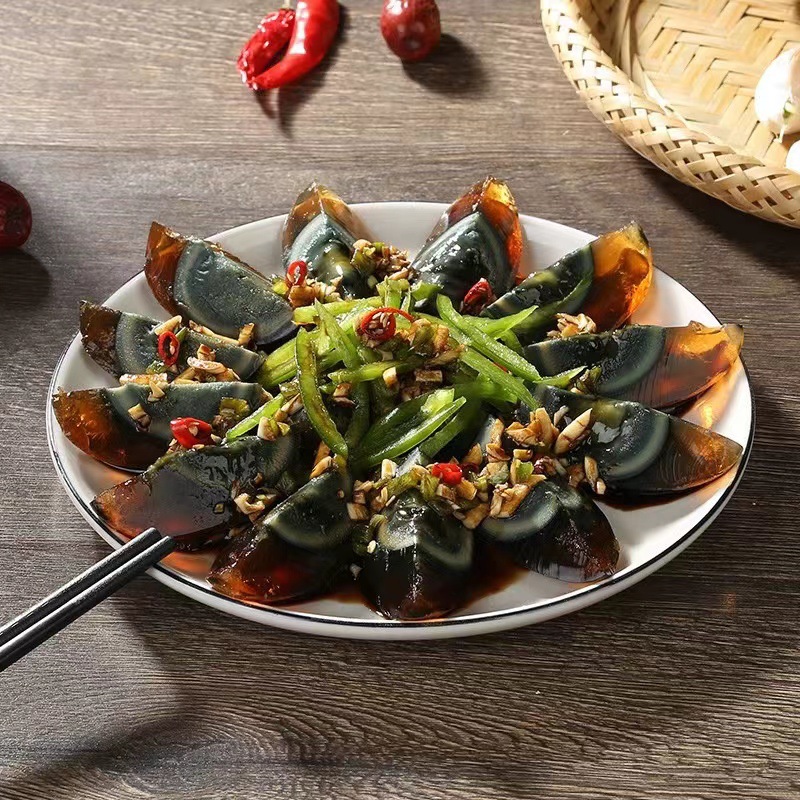 Weishan Lake Songhua egg duck preserved egg lead-free craft 10 pieces 600g heart traditional craft specialty full box wholesale 20