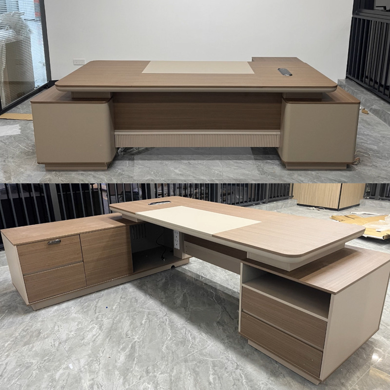 E0 Board Boss Desk Office Desk Ceo Desk Simple Modern Office Furniture Executive Desk Cabinet Combination