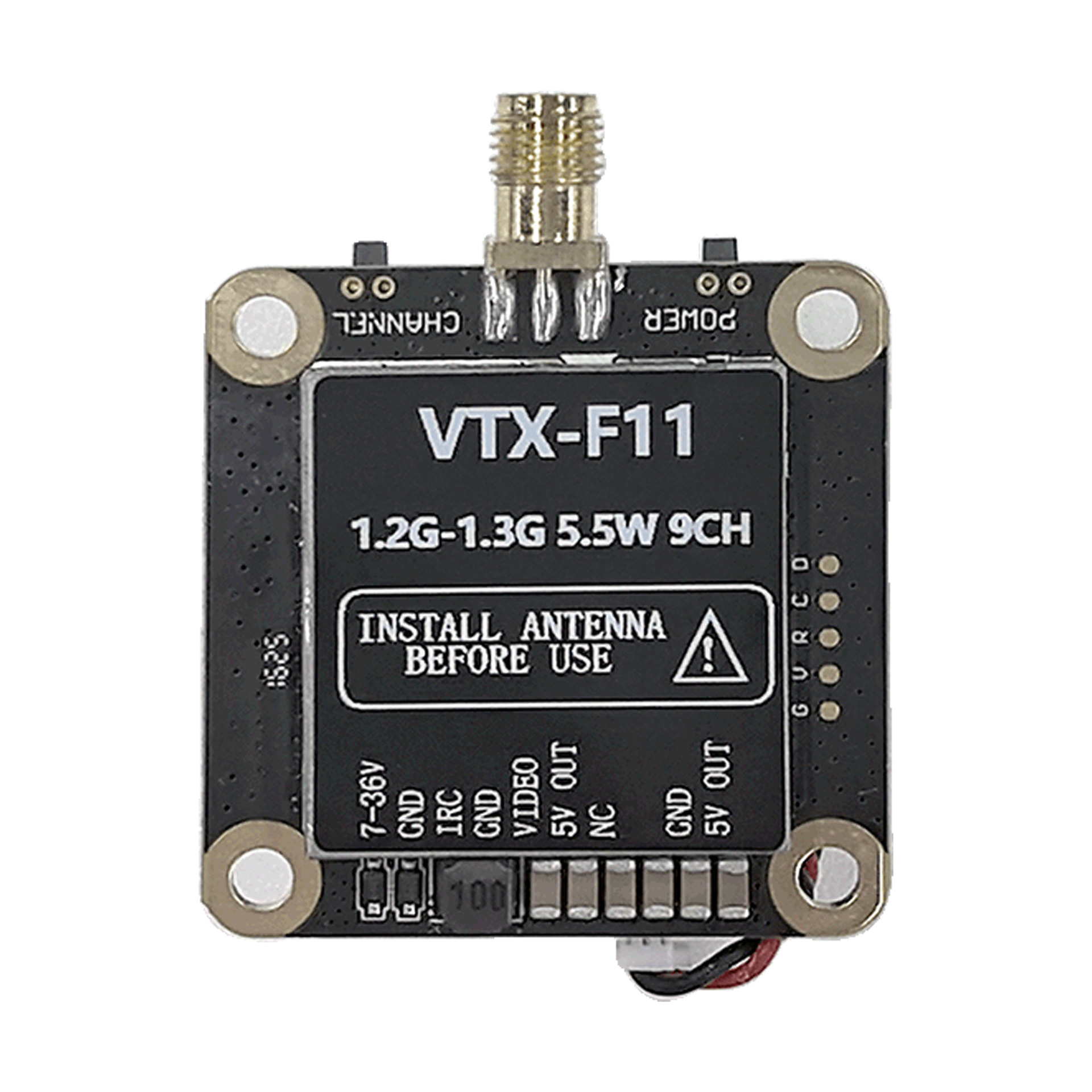 Flytofpv 1.2g 1.3g 5.5W 9Ch Vtx беспроводная передача изображения дальнего действия FPV видеопередатчик