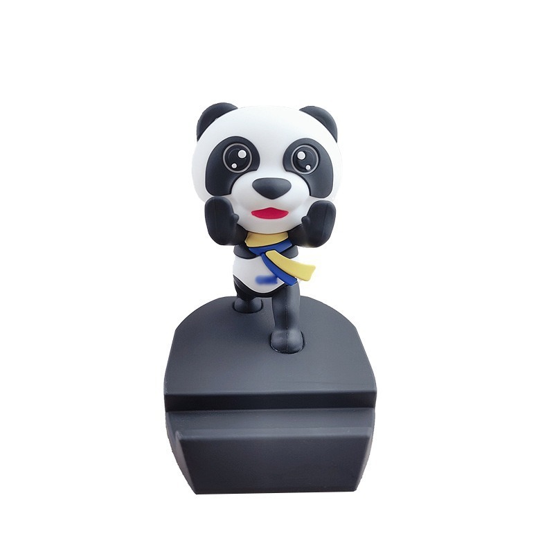 Pvc Soft Glue Mobile Phone Holder Cartoon Stereo Doll Creative Craft Gift Personalized Design Holder Small Ornaments