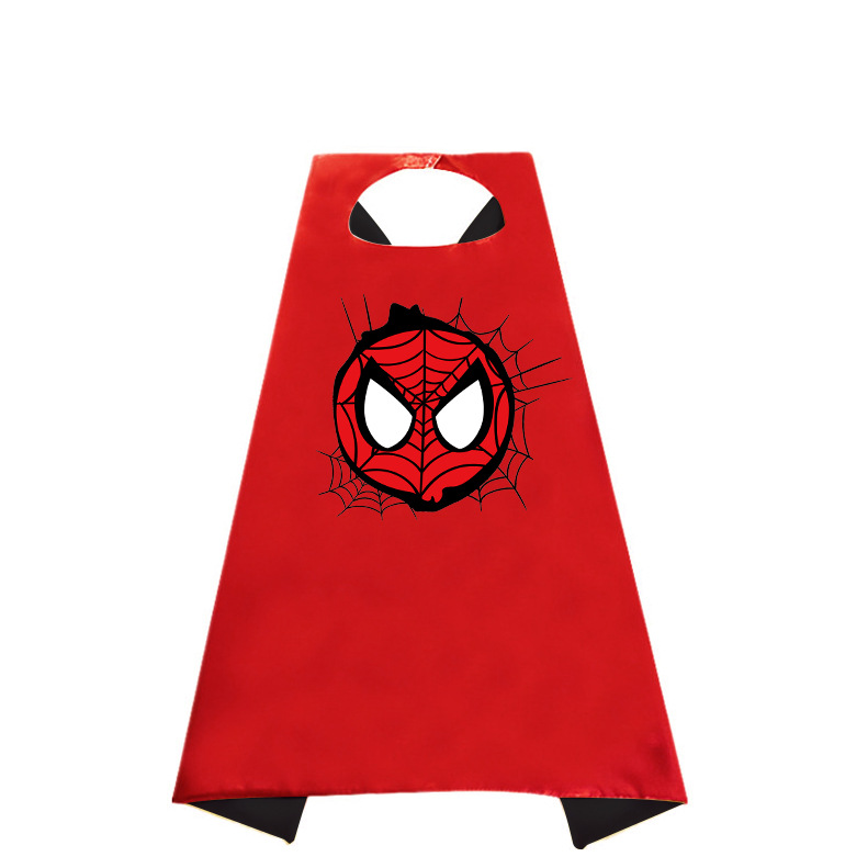 Kids Spider-Man Hero Cloak Hulk Cloak Cloak Children's Cloak Mask Halloween Performance Costume