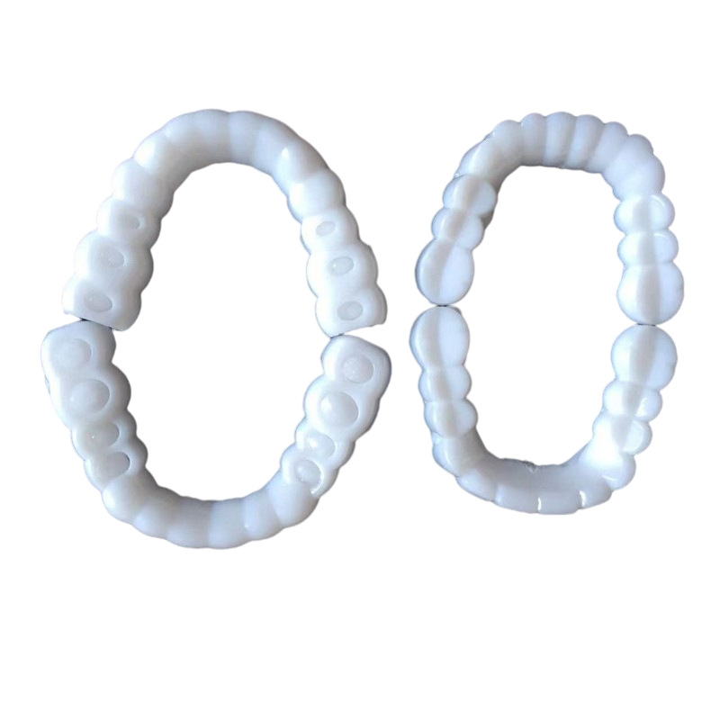 New Upper Teeth and Lower Teeth Simulated Braces Teeth Whitening Silicone Denture Braces Denture Smile Denture Braces Whitening