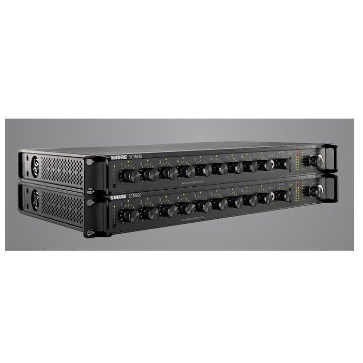 Negotiate Shure 8-Channel Digital Automatic Mixer, Frequency 25Hz-20Khz, Professional Mixing Equipment.