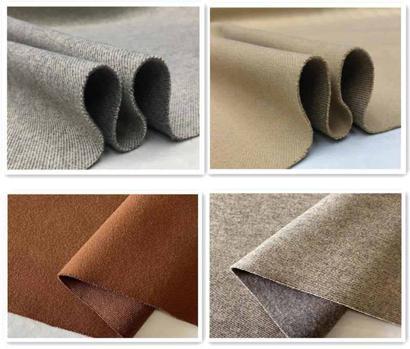 Warm wool-like Starry Sky woolen micro-elastic solid color autumn and winter pants vest skirt small suit suit windbreaker clothing cloth fabric