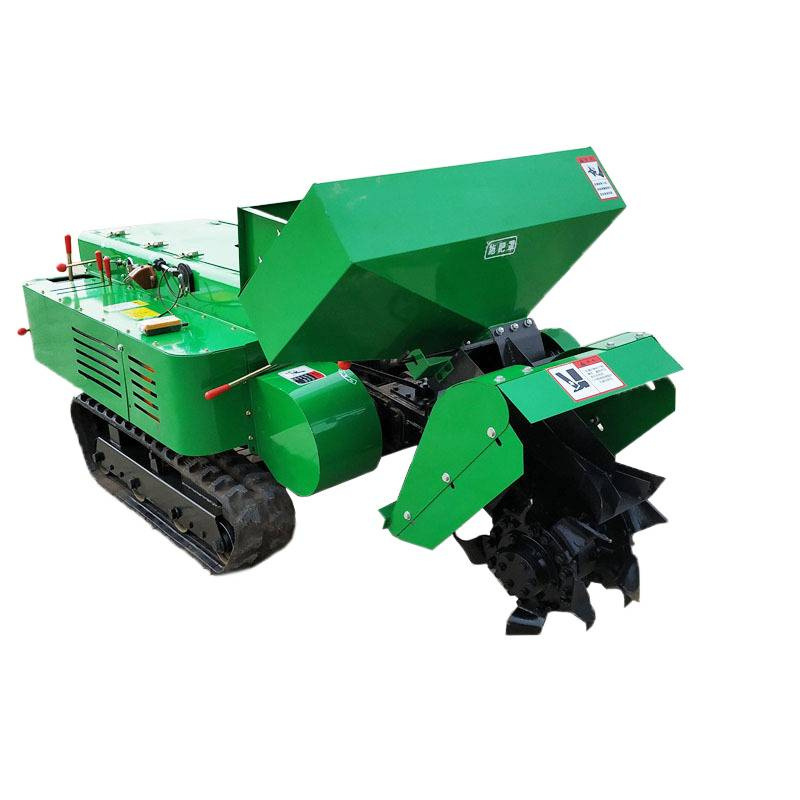 Orchard Fertilization Trenching Machine, Agricultural Crawler Orchard Micro-Tiller, Crawler Orchard Greenhouse Tillage Machine
