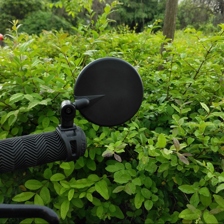 Bicycle Rearview Mirror wide-angle convex mirror bicycle reflector mountain bike rearview mirror silicone handle rearview mirror