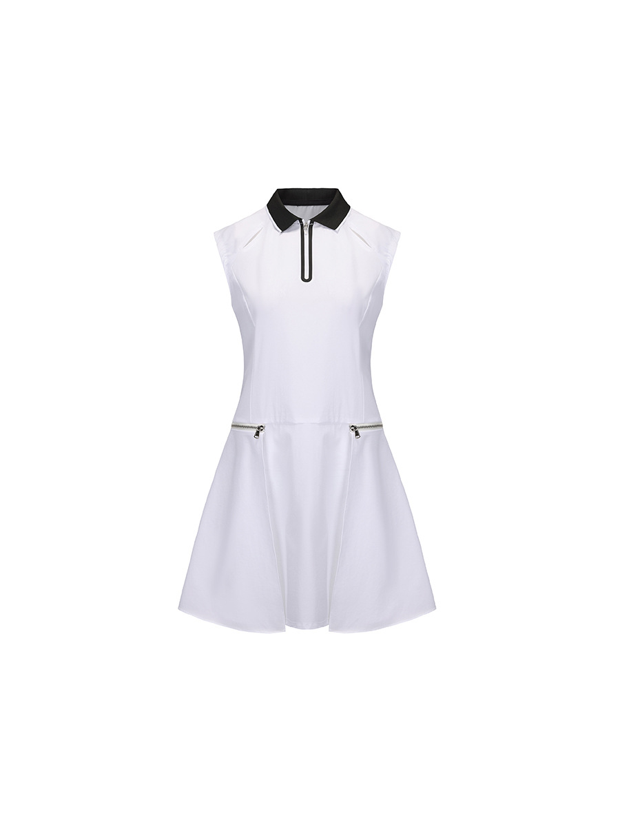 Golf Dress Quick-Drying Polo Women's Clothing Summer Sleeveless Waist Quick-Drying Outdoor Sports Golf Tennis Skirt