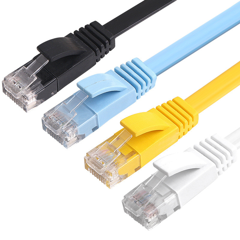 Flat Cat6E Computer Network Cable Flat Jumper Category 6 Network Cable Category 6 Super Network Router Cable