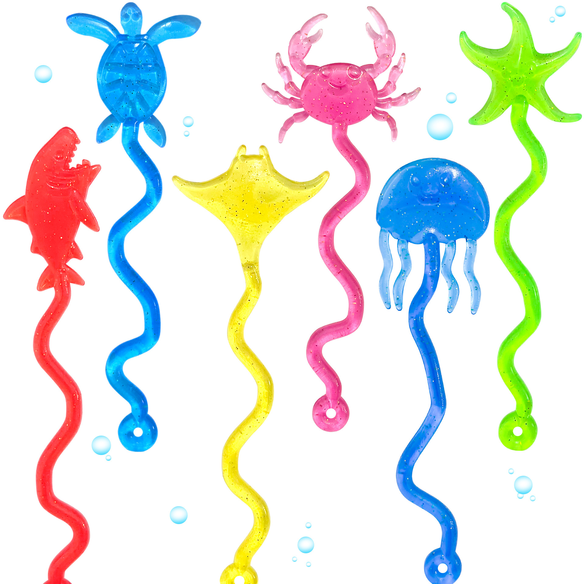 Популярная игрушка из золотого порошка, липкая морская животная стеновая пальма, эластичная телескопическая игрушка для снятия стресса