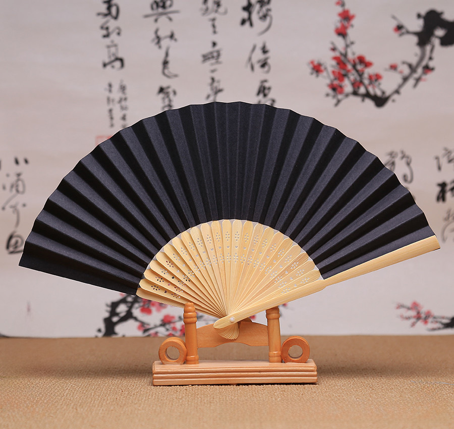 7inch Blank Folding Fan Children's Painting Coloring Paper Fan White Color Fan Kindergarten Creative DIY Handmade Materials