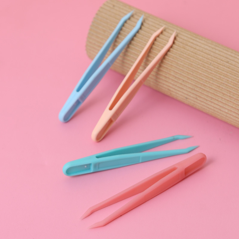 8 см прямой головной цветной зажим для справочника наклейка для пластиковых пакетов пинцет пластиковый жесткий пинцет