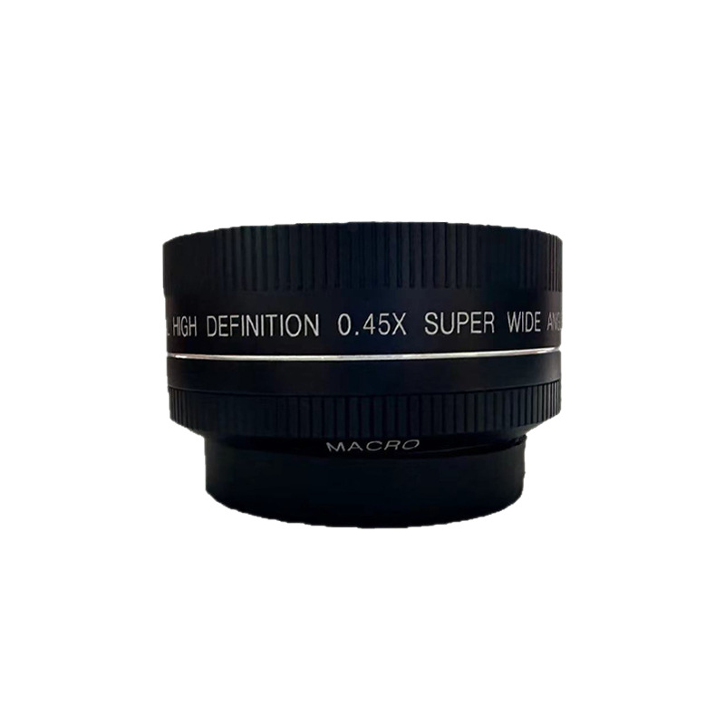 52mm interface 0.45 aluminum alloy shell camera professional lens wide angle macro 2-in -1 lens wide 120 degree