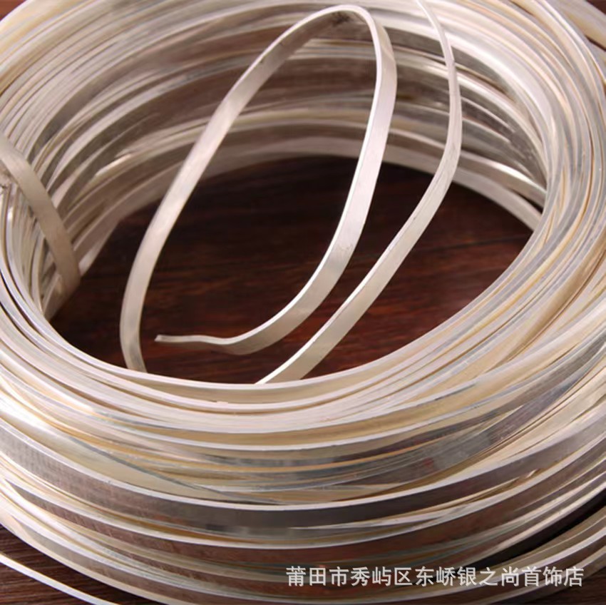 Pure Silver 9999 Silver Pieces Pure Silver Silver Bars Semi-Finished Bracelets Ring Bars Silver Rods Silver Wire DIY Handmade Silver Materials Wholesale