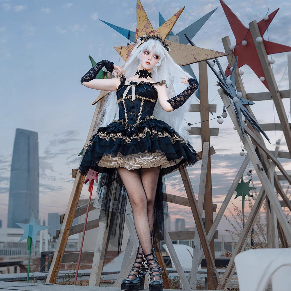 Zhijinyuan Лолита Оригинал [Плавающая Светлая Мечта] Летнее Сладкое и Элегантное Балетное Платье Джск Коллекция