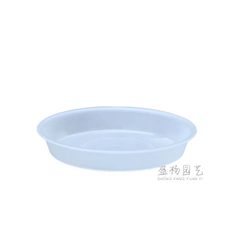 Transparent flat edge tray plastic water tray round flower pot base a variety of specifications factory direct sales