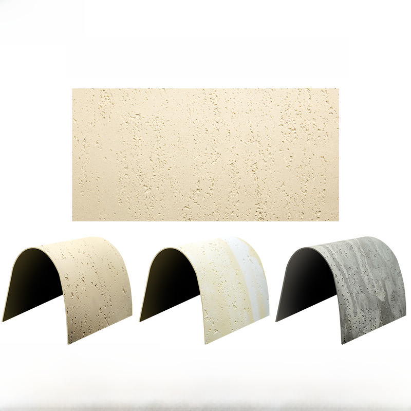 Soft Porcelain Travertine Decorative Panels, Soft Stone Materials, Pu Stone Skin, Flexible Stone, Cultural Stone, Star and Moon Stone, Xingyue Stone, Qianmo Stone, Hemp Weave