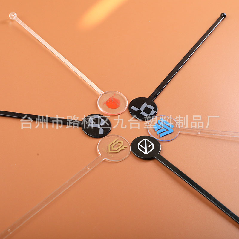 Experimental Disposable Stirring Rod Plastic Round Head Mixing Stick Scientific Dropping Gel Toy Stick Transparent Coffee Stirring Stick