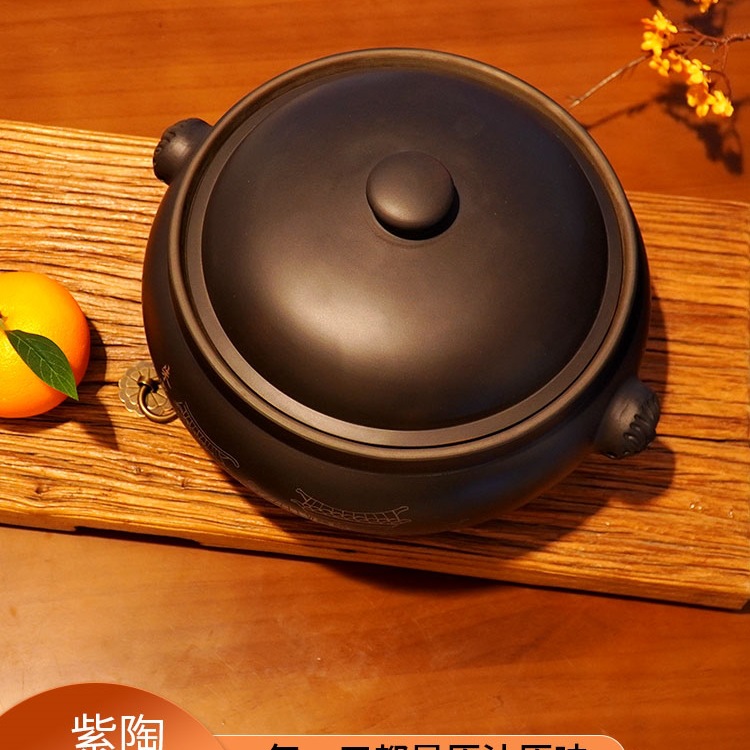 Wholesale Yunnan Jianshui Purple Pottery Steam Pot Chicken Household Steam Pot盗汗 Chicken Multi-Layer Soup Pot Ceramic Casserole
