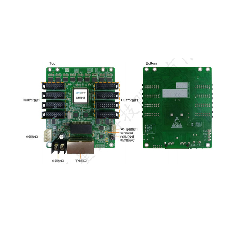 Nova receiving card DH7508 pieces light-by-light color correction with 3D function independent main control LED display