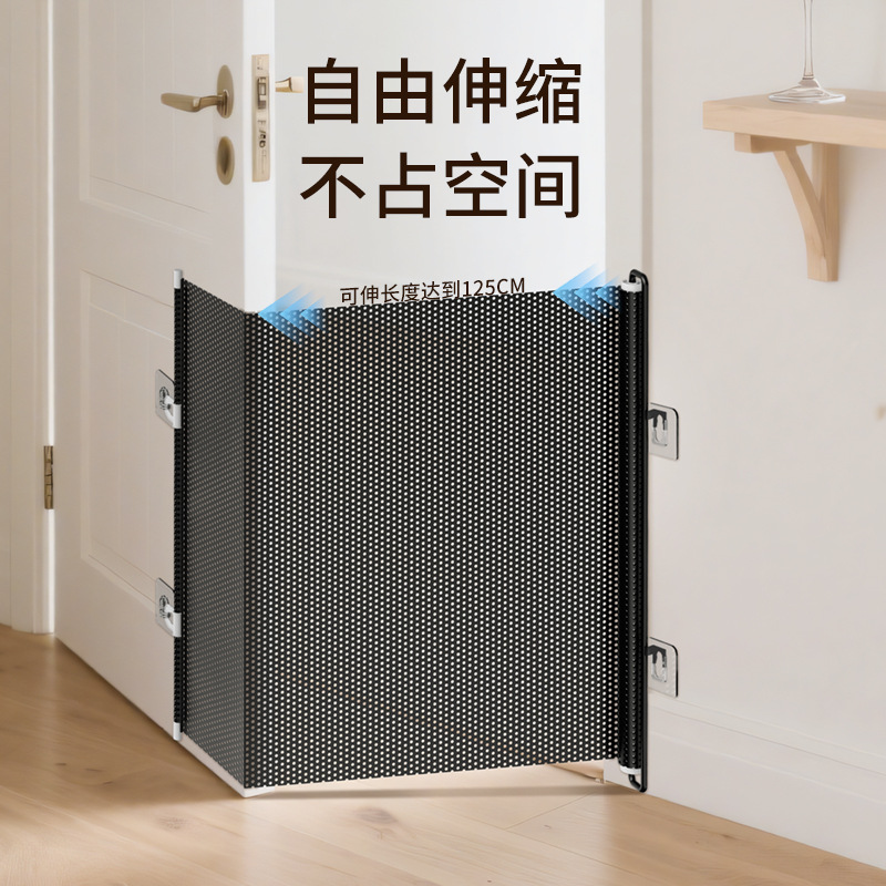 Anti-Cat Escape Gate Retractable Pet Fence Anti-Jump Partition Fence Door Cat Door Entry and Exit Barrier Cat Stopper
