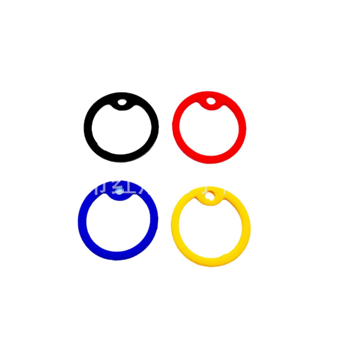 Cross-Border Supply Dog Tag Set Military Brand Silencer Ring Silicone Cover Rubber Ring Black Ring Red Ring Blue Ring