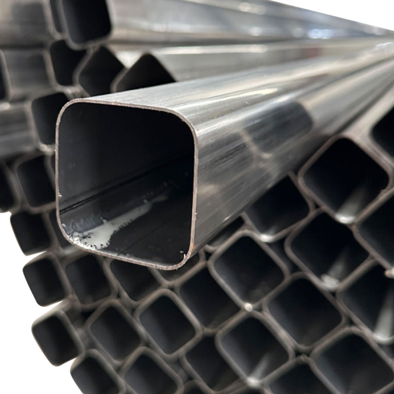 Foshan Manufacturer Delivers 201 304 Stainless Steel R Angle Square Tube Stair Handrail Tube Wire Drawing Laser Cutting