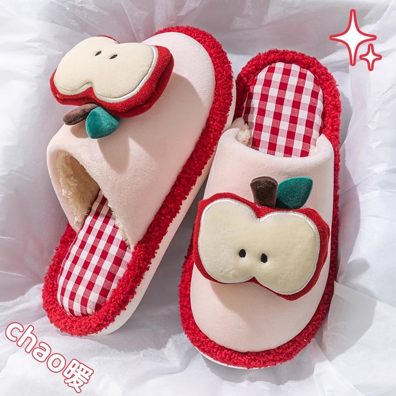 Parent-Kids Kidsren's Cotton Slippers for Girls and Boys Autumn and Winter 2025 New Indoor Home Non-Slip Thick-Soled Fleece-Lined Cotton Slippers for Women