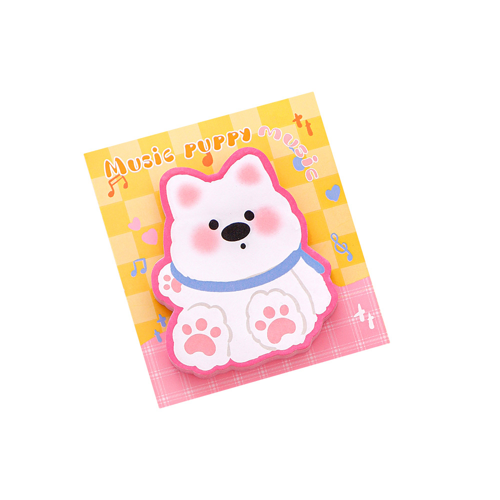 Cartoon Alien West Highland Post-it Notes Dopamine Cute Dog Notes Student Message Notes N times