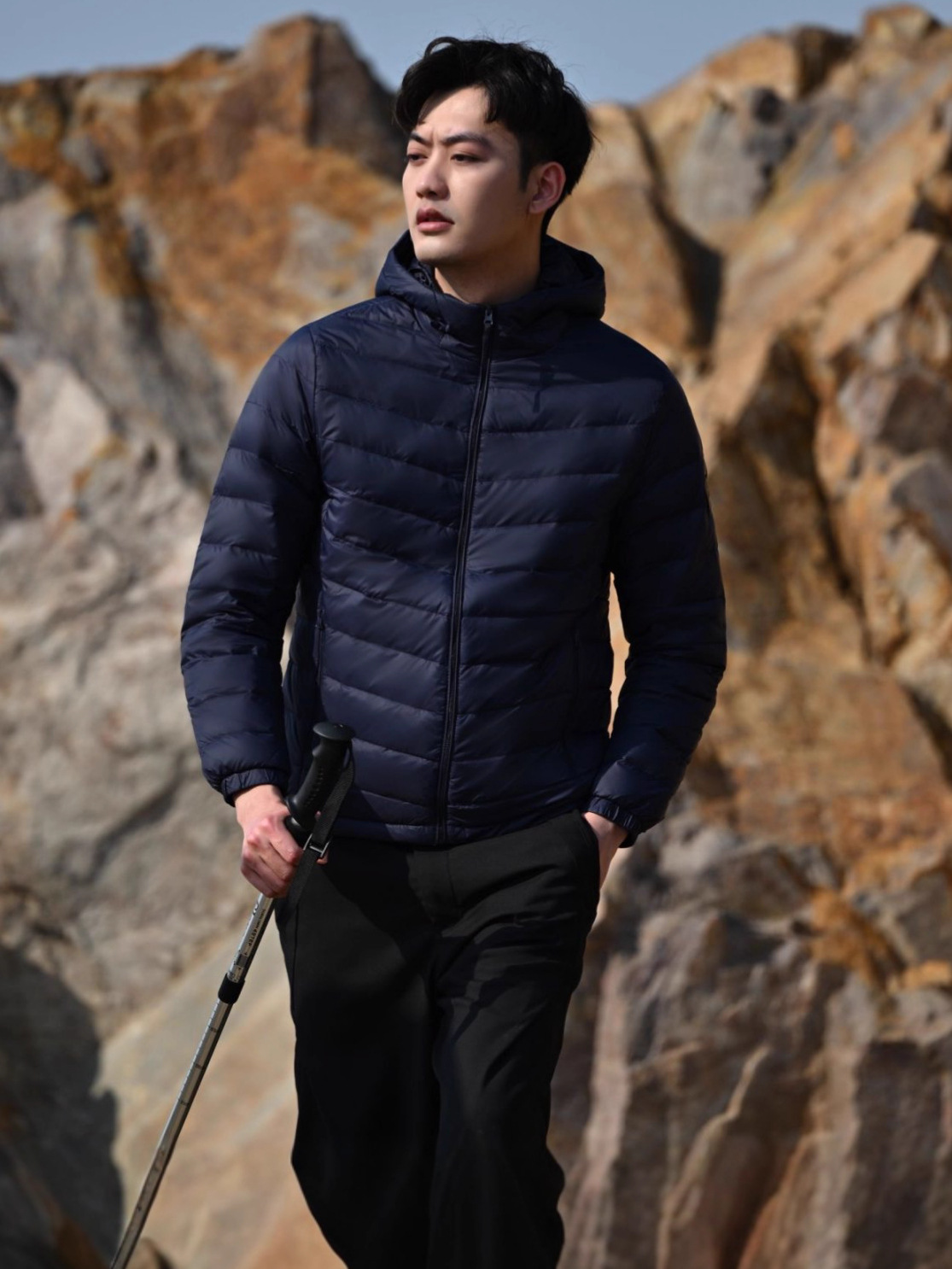 Outdoor down Jackets for Men and Women, down Jackets, Sports and Leisure Stand-Up Collar, Lightweight down Jackets, Warm Jackets