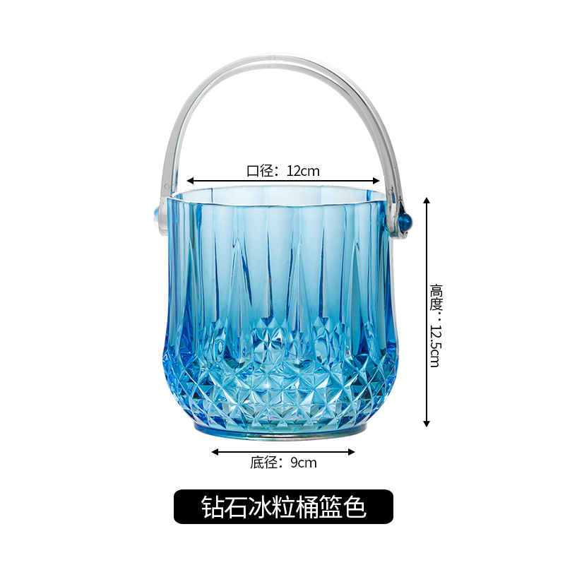 Plastic Ice Bucket Stainless Steel Ice Clip Plastic Ice Clip Candy Food Barbecue Clip Fried Bread Bar Ice Clip